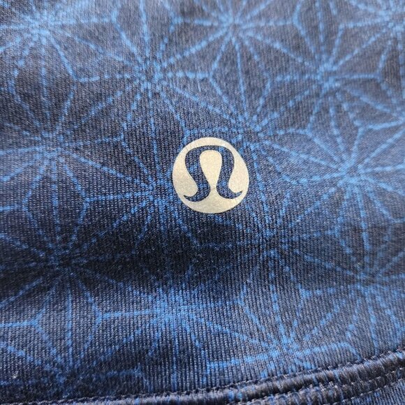 Lululemon Wunder Under Crop II 6 Full-On Luon Sashico Star Inkwell Rugged Blue - Picture 8 of 11